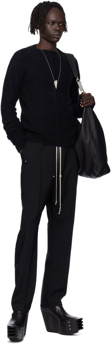 Pleteni pulover Rick Owens Rick Owens Headon Pull Sweater Črna | RU02E1690 KWP, 3