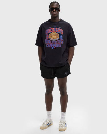 Kratke hlače New Era Waffle Knit Drawstring Shorts Črna | 60667776, 2