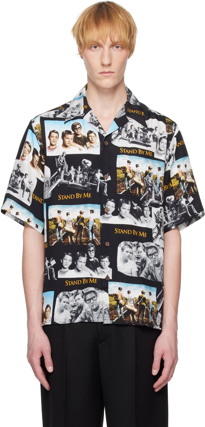 Srajce WACKO MARIA WACKO MARIA 'Stand By Me' Print Shirt Črna | SBM-WM-HI01