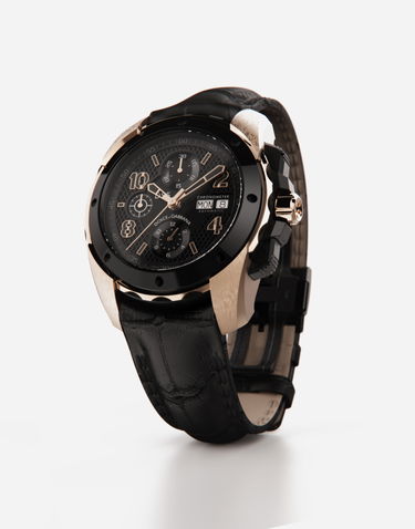 Ure Dolce & Gabbana Dolce & Gabbana DS5 Chronometer Automatic Watch with Black Alligator Strap Kovinski | WWES1MWW036N0000, 2