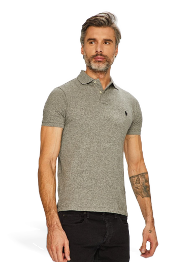 Polo majica Polo by Ralph Lauren Slim Fit Polo Siva | 710548797011