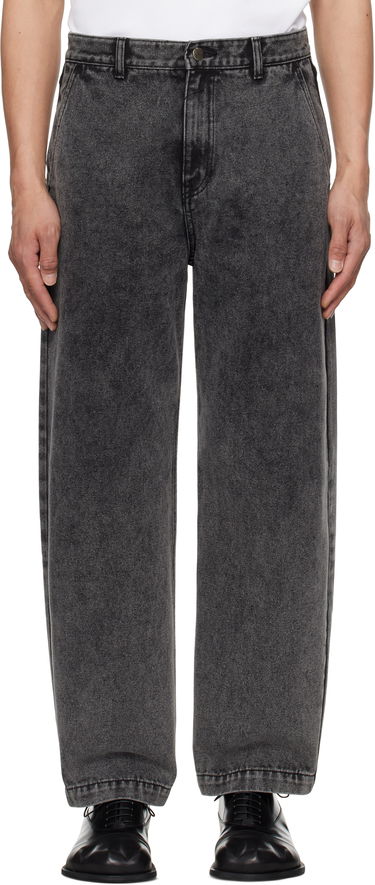 Kavbojke ADER ERROR ADER error Sig; TRS Tag 03 Wide-Leg Jeans Siva | BO42FYJE0103BK, 0