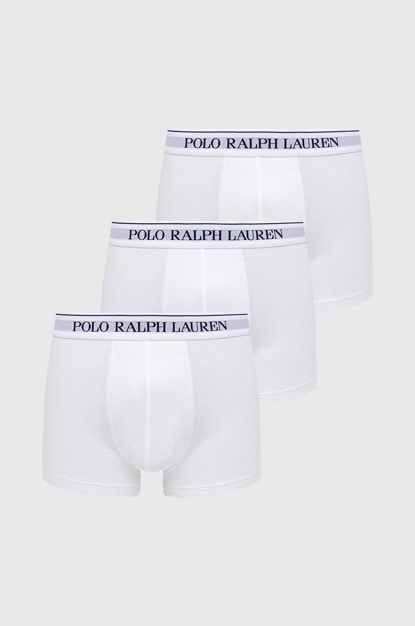 Boksarice Polo by Ralph Lauren Cotton Trunk - 3 Pack Bela | 714835885001, 0