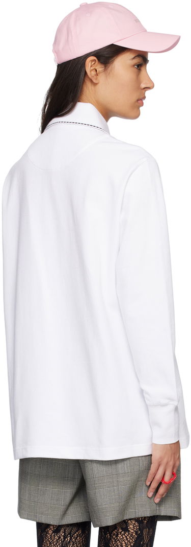 Polo majica We11done We11done Scalloped Polo Bela | WD-TT1-23-819-U-WH, 2