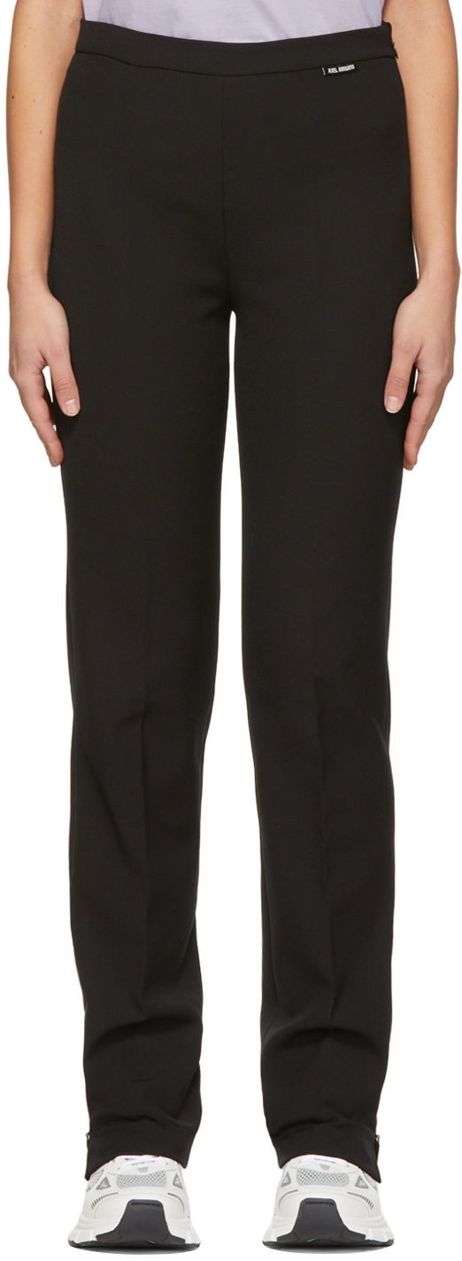 Hlače AXEL ARIGATO Polyester Straight Fit Trousers Črna | A0431001