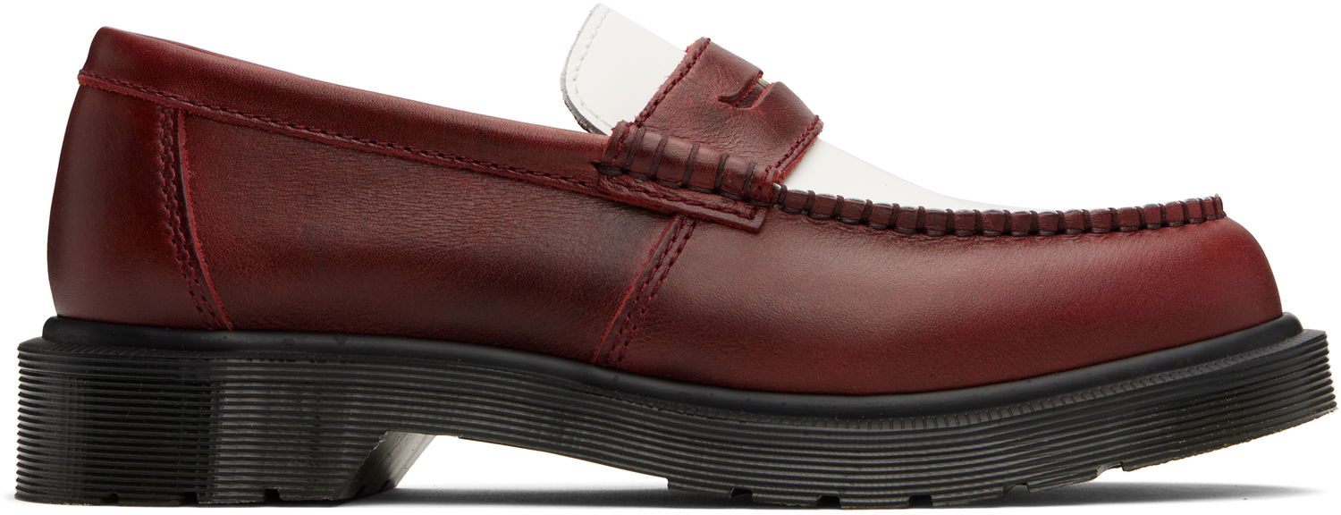Superge in čevlji Dr. Martens Penton Two-Tone Leather Loafers Rdeča | 40635600, 0