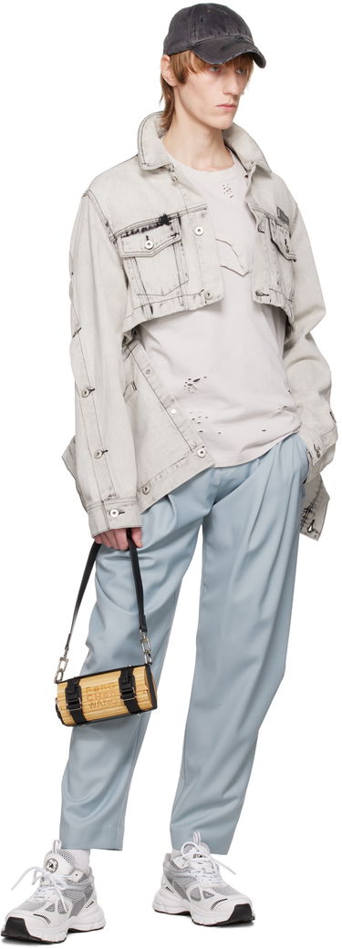 Hlače Feng Chen Wang Feng Chen Wang Double Waistband Trousers Modra | FUS15TR05, 3