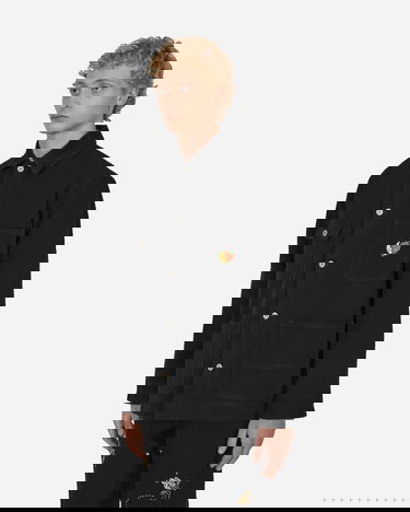 Plašči Sky High Farm Canvas Embroidered Workwear Chore Coat Črna | SHF02C008 1, 1