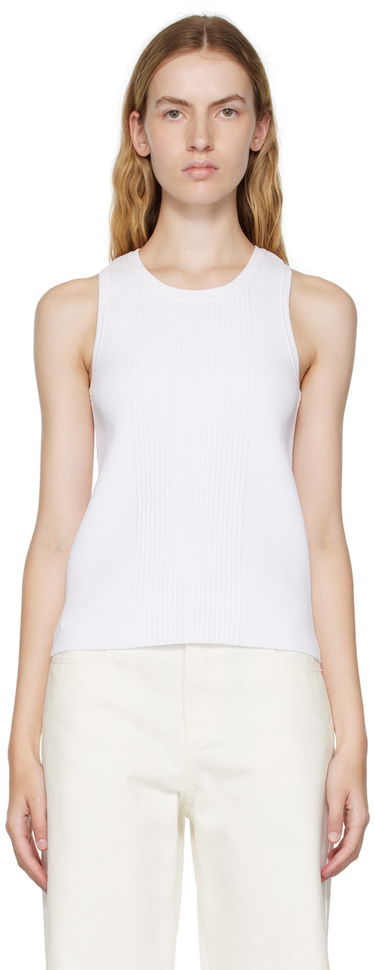 Majica brez rokavov We11done We11done Racer Back Tank Top Bela | WD-KT3-22-603-W-WH, 0
