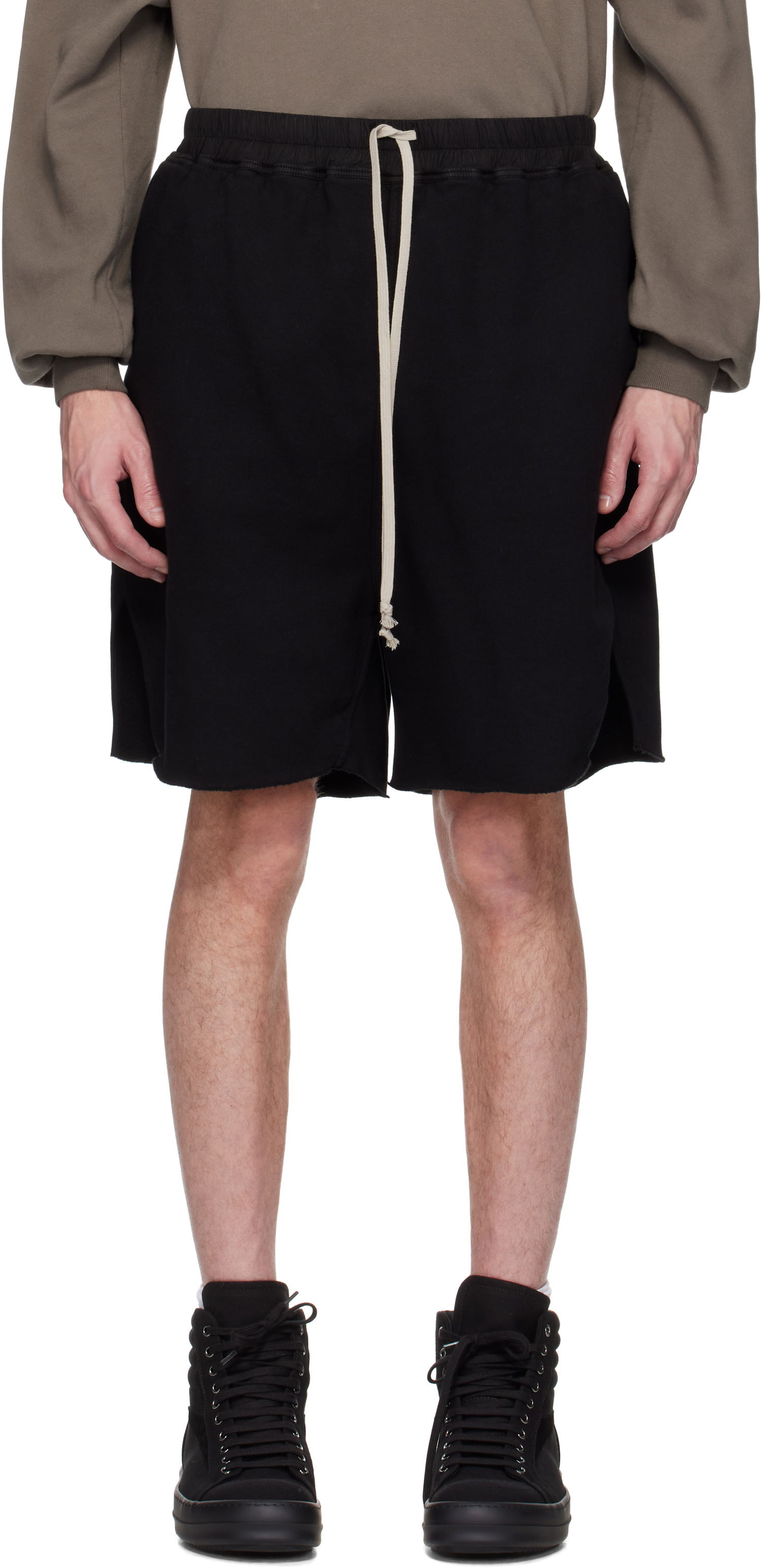 Kratke hlače Rick Owens Rick Owens DRKSHDW Hollywood Long Boxers Shorts Črna | DU01E3383 F, 0