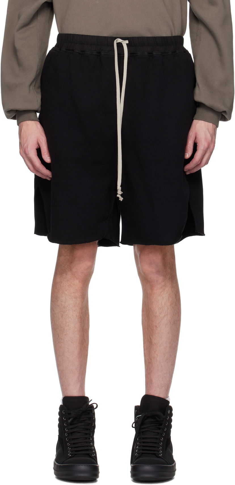 Kratke hlače Rick Owens Rick Owens DRKSHDW Hollywood Long Boxers Shorts Črna | DU01E3383 F