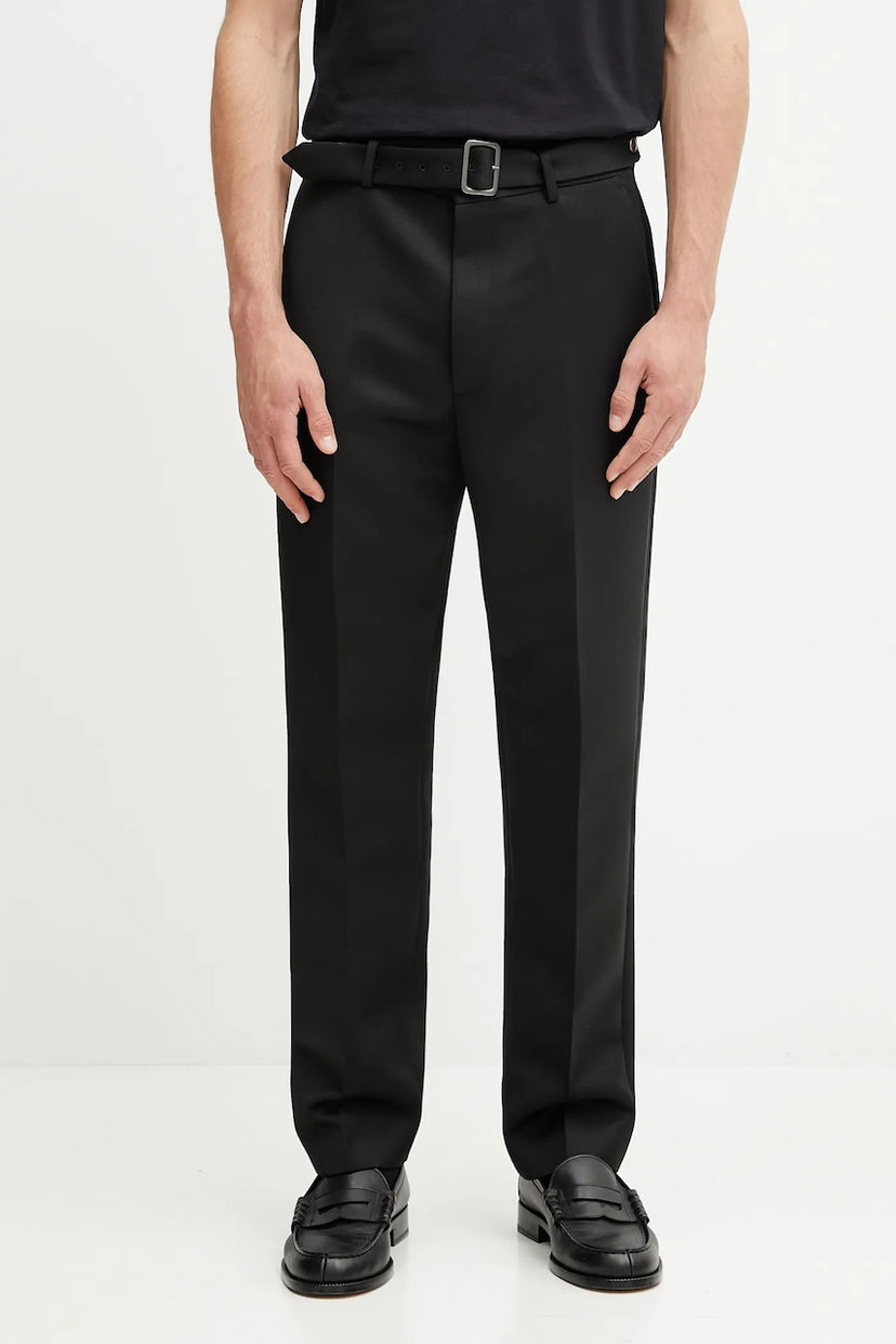 Hlače Maison Margiela MM6 Maison Margiela Wool Trousers Črna | SH2KA0042.M35612.900