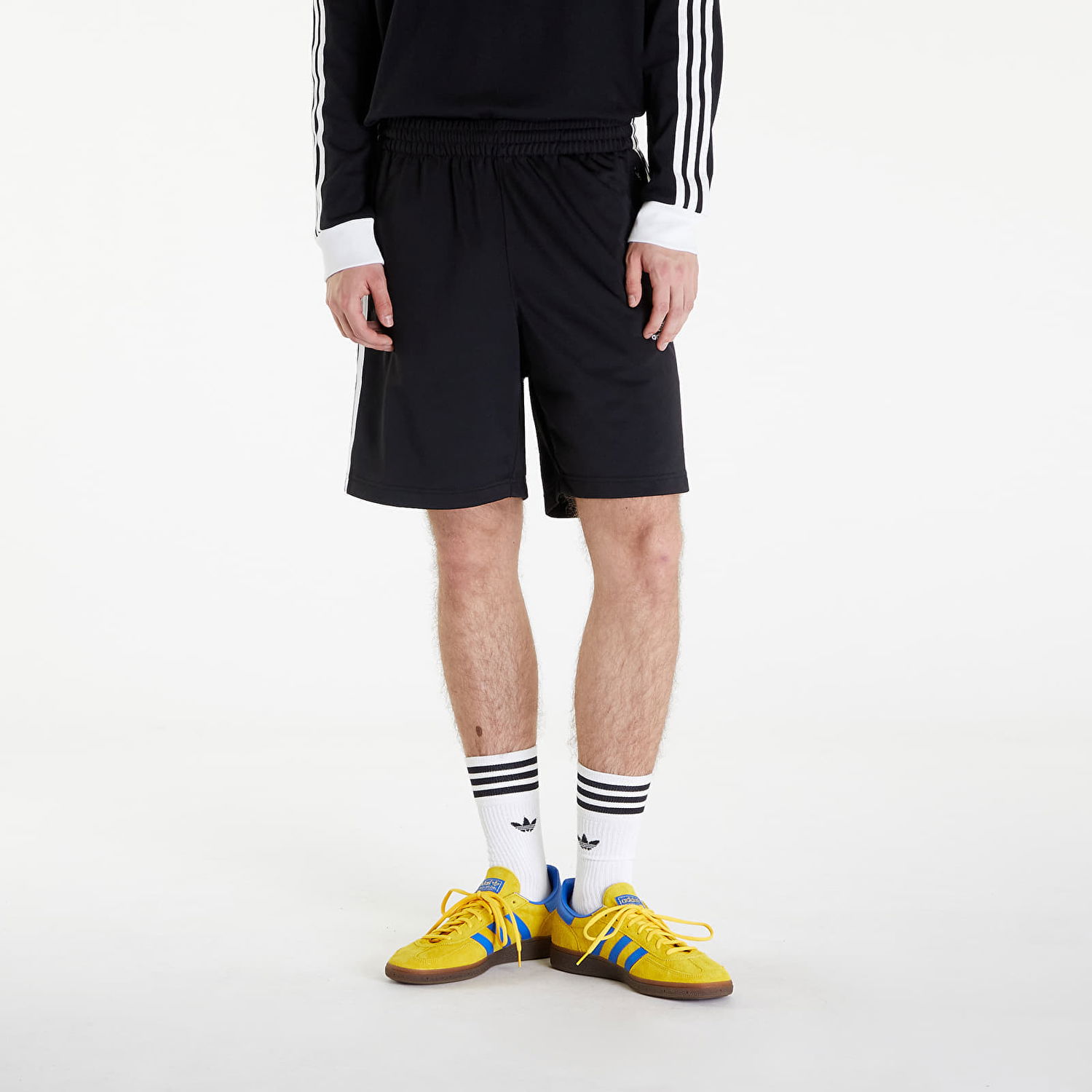 Kratke hlače adidas Originals Adicolor Firebird Short Black/ White Črna | IU2368, 0