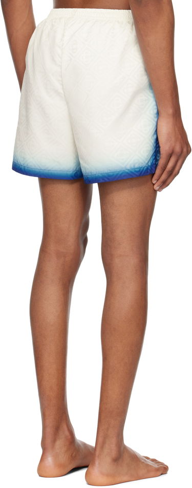 Kopalke Casablanca Casablanca Printed Jacquard Monogram Swim Shorts Bela | MS25-TR-224-01, 2