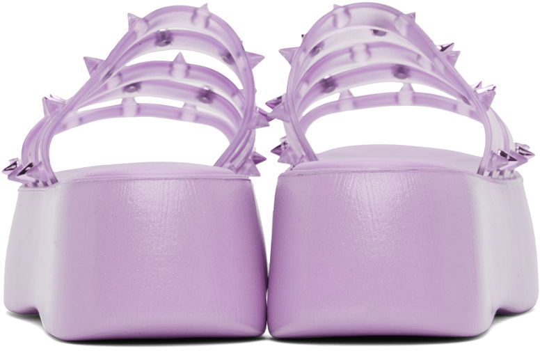 Nega čevljev Jean Paul Gaultier Jean Paul Gaultier Melissa Edition 'The Becky Punk Love' Platform Slides Lila | 23/12-F-CS002-X033-29, 1