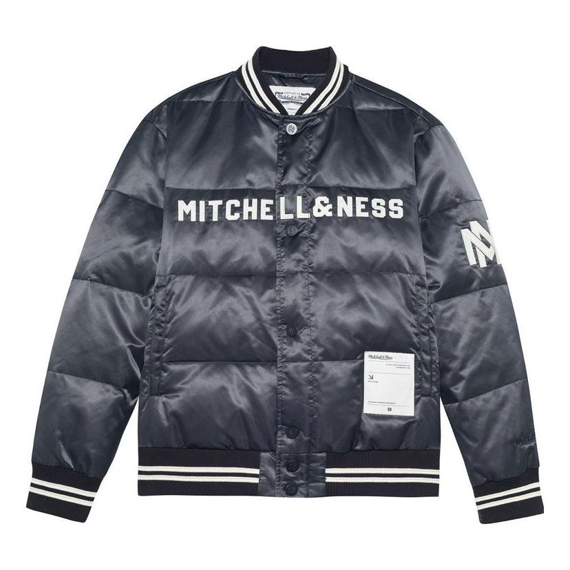 Bomber jakna Mitchell & Ness Mitchell & Ness Men's Down Bomber Jacket Modra | MNSYAWTODJ025-BLK