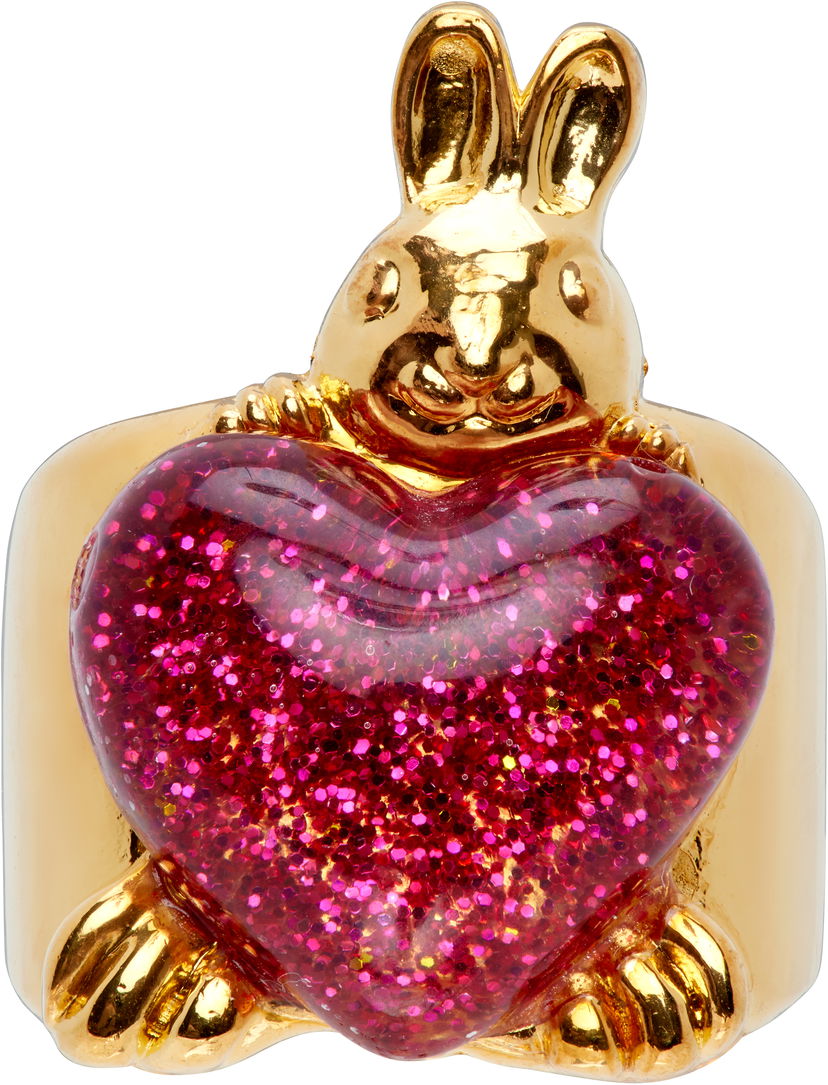 Prstan Chopova Lowena Chopova Lowena Belly Bunny Heart Ring Večbarvna | 6654