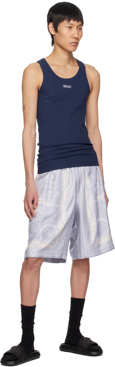 Superge in čevlji Versace Palazzo Slides "Blue" Modra | 1008733 DGO9G, 4