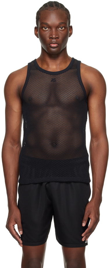 Majica brez rokavov Courrèges Courrèges Mesh Tank Top Črna | 124JDE011JS0119, 0