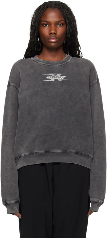 Pulover Alexander Wang Embossed Logo Sweatshirt Siva | 4CC4241513, 0