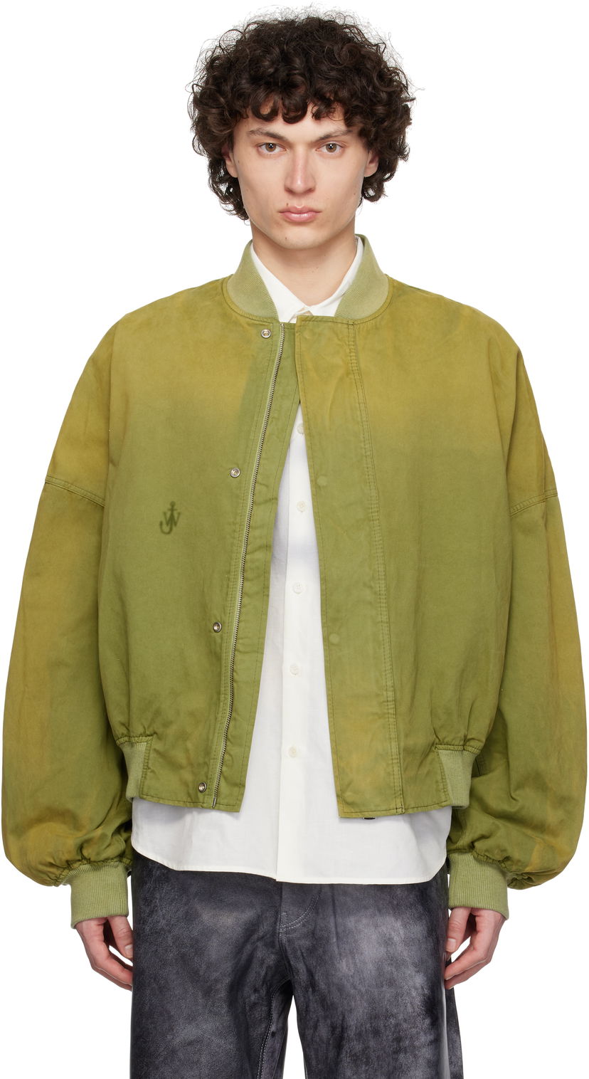 Bomber jakna JW Anderson JW Anderson Relaxed Cotton Bomber Jacket Zelena | JK0382-PG1767