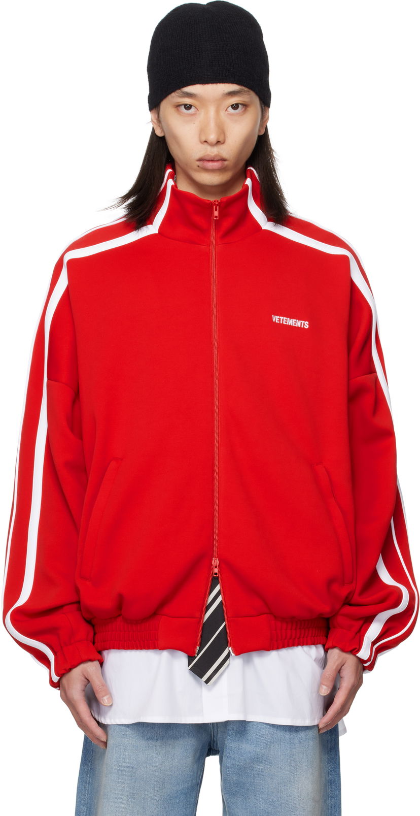 Jakna VETEMENTS Vetements Gym Track Jacket Rdeča | UH76GJ300R