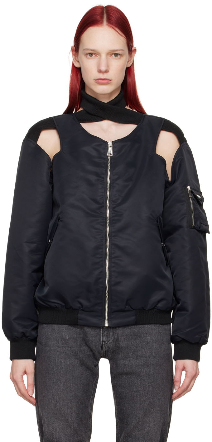 Bomber jakna Coperni Cut-Out Bomber Jacket Črna | COPOW17225