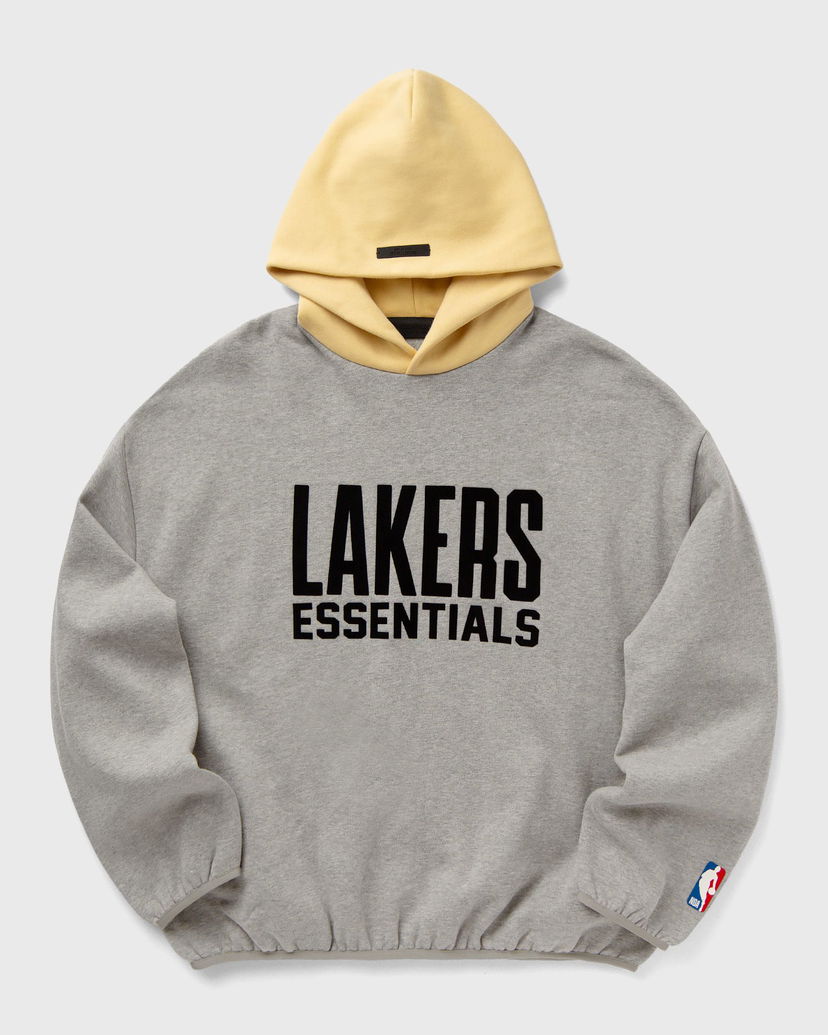 Pulover Fear of God Fear of God Essentials Los Angeles Lakers Pull Over Hoodie Siva | 192AL246305F