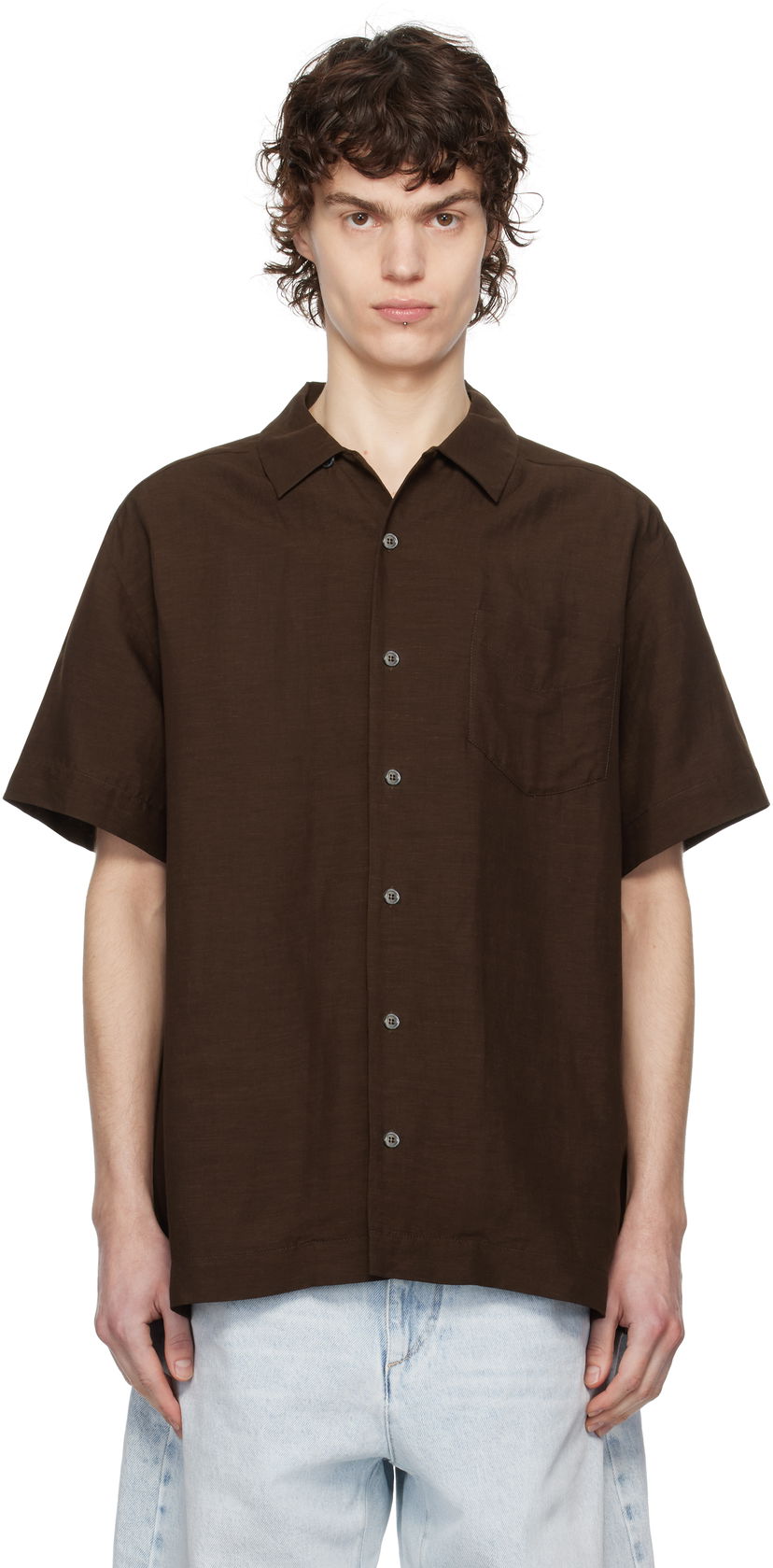 Srajce A.P.C. A.P.C. Roy Shirt Rjava | VIALV-H12608