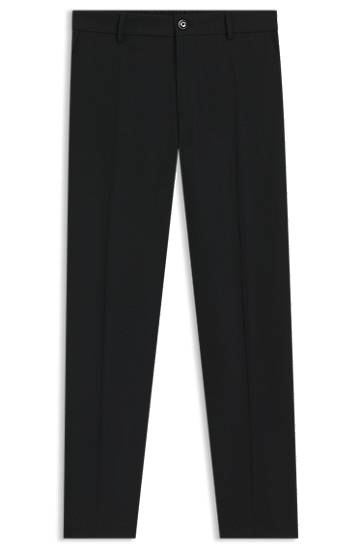Hlače BOSS Tapered-Fit Stretch Trousers Črna | 50546063