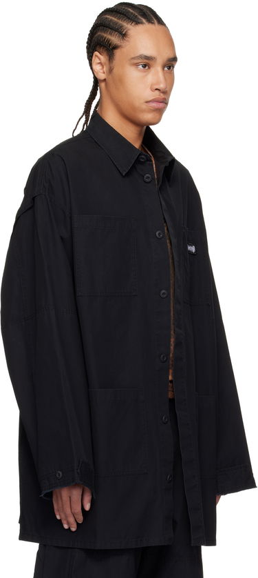Srajce 032C 032c Intermission Cargo Overshirt Črna | S25-URW-1402-000, 1