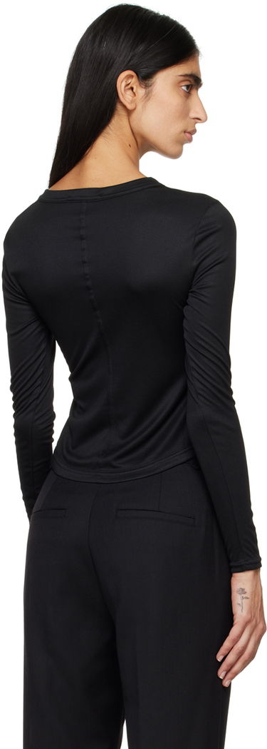 Majica Anine Bing Jane Long Sleeve T-Shirt Črna | A-08-4408-000, 2