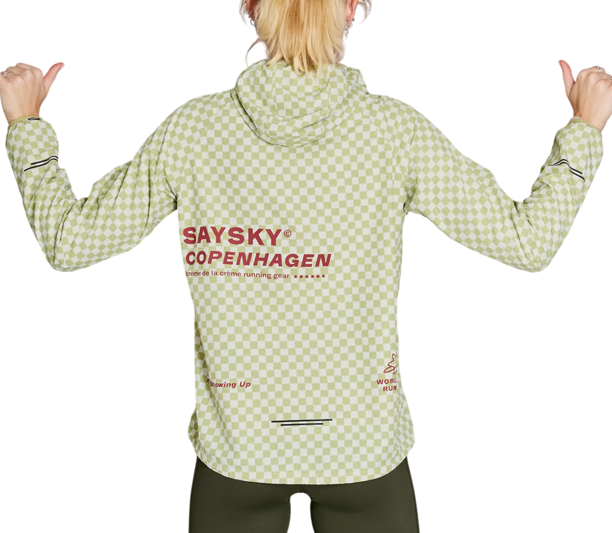 Vetrovka Saysky Saysky Checker Pace Hooded Jacket Zelena | nwrja21c1034, 1