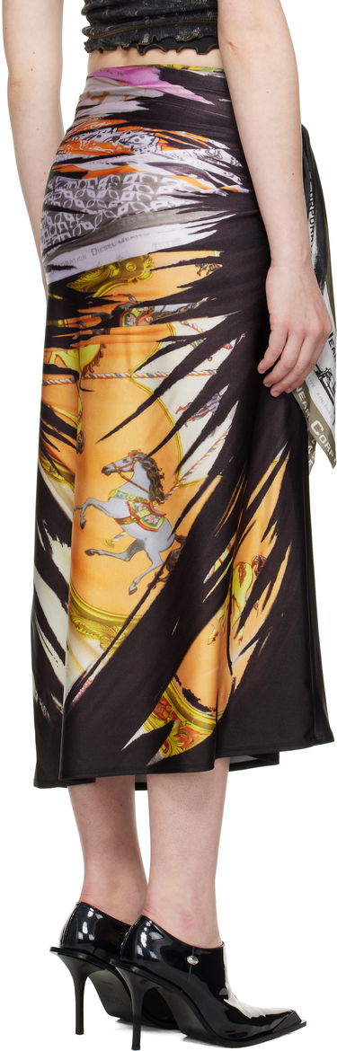 Krila Diesel Diesel O-Pary Print Wrap Midi Skirt Črna | A18937 0TKBL, 2