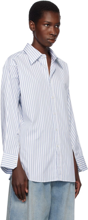 Srajce Maison Margiela Maison Margiela Stripe Cotton Shirt Bela | S50DT0049 M35311, 4