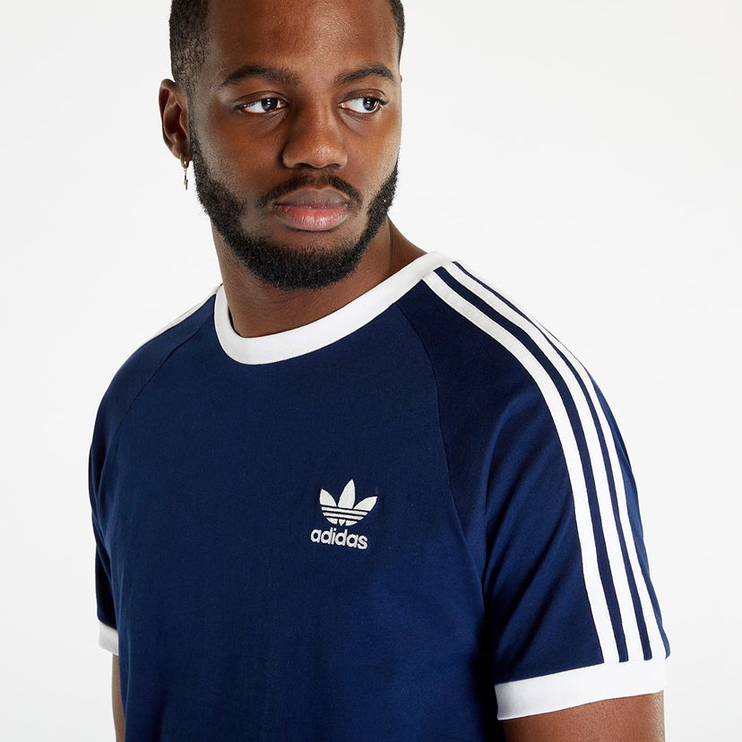 Oblačila adidas Originals adidas 3-Stripes Short Sleeve Tee Night Indigo Mornarica | IA4850