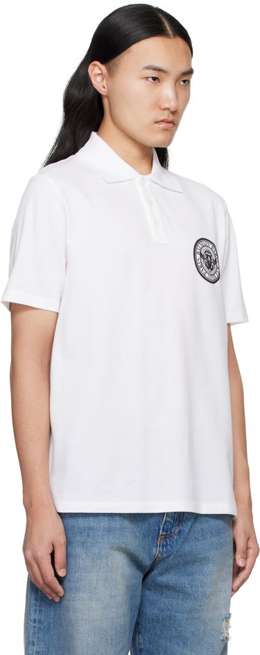 Polo majica Balmain Balmain Coin Print Polo Črna | EH1GC026BC94, 4