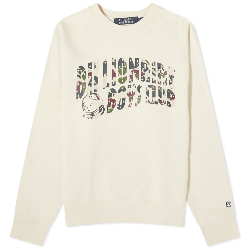 Pulover BILLIONAIRE BOYS CLUB Duck Camo Arch Logo Crew Sweat "Cream" Bež | B23428-CRM