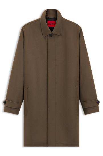 Plašči BOSS Wool Blend Car Coat Rjava | 50549788