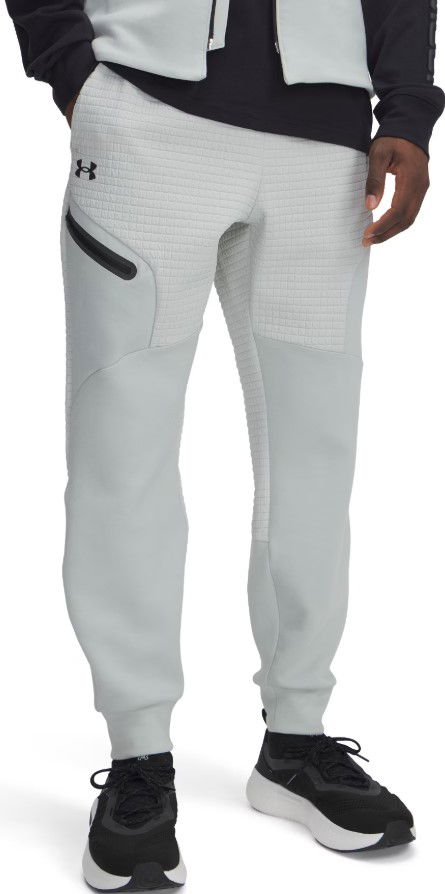 Trenirka Under Armour Unstoppable Fleece Grid Joggers Siva | 1386544-377
