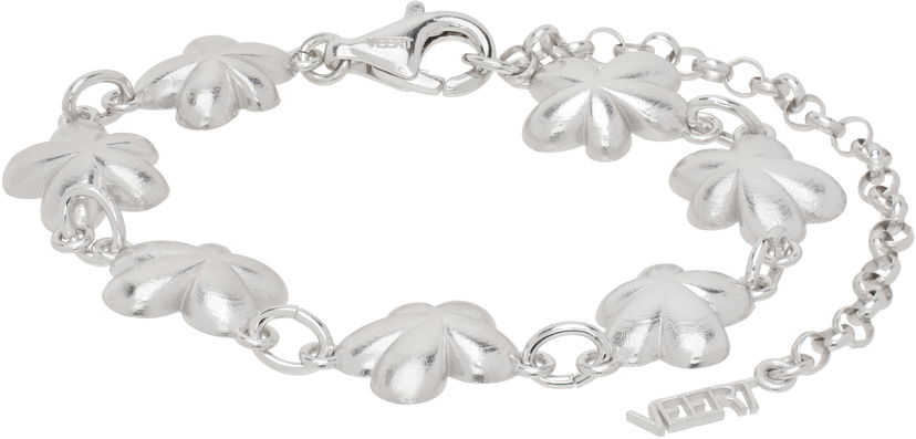 Zapestnica VEERT Flower Bracelet Bela | BR02RH-WG