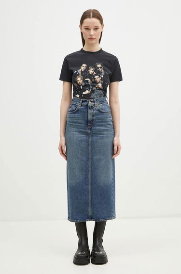 Krila Fiorucci Denim Midi Skirt Modra | W01FPDSK176DN01DN02, 5