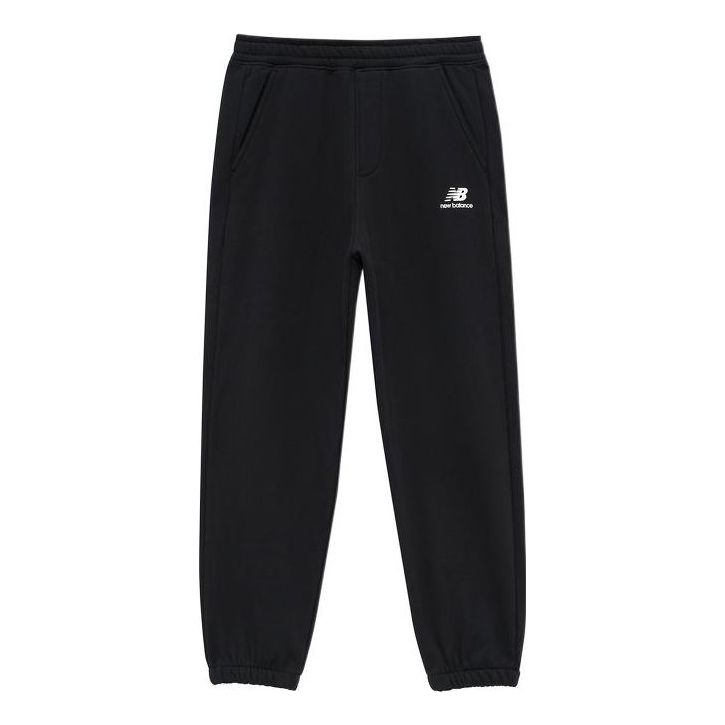Trenirka New Balance Essentials Stacked Logo Sweatpants Črna | AMP24383-BK, 0