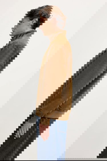 Jakna Fred Perry Fred Perry Corduroy Harrington Jacket Rjava | J8546, 1