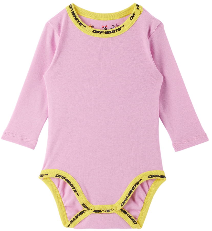 Bodi Off-White Industrial Trim Bodysuit Roza | OGX2001F22JER0013018