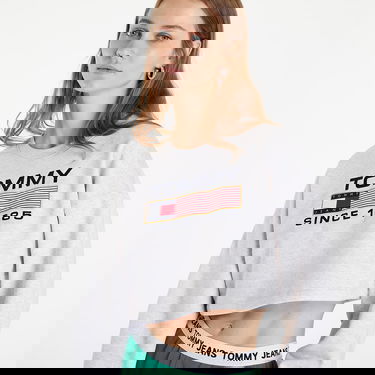 Pulover Tommy Hilfiger Tommy Jeans Super Crop Siva | DW0DW14801 PJ4, 3