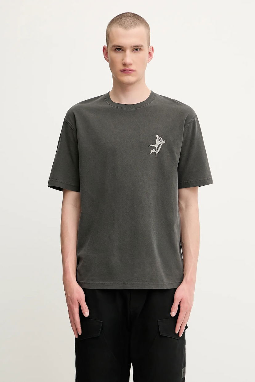 Majica Samsoe Samsoe Samsoe Samsoe SALILIUM Graphic T-Shirt Siva | U25200009