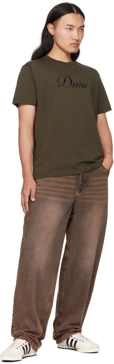 Majica Dime Dime Cursive T-Shirt Zelena | DIMEFA2574BLK, 3