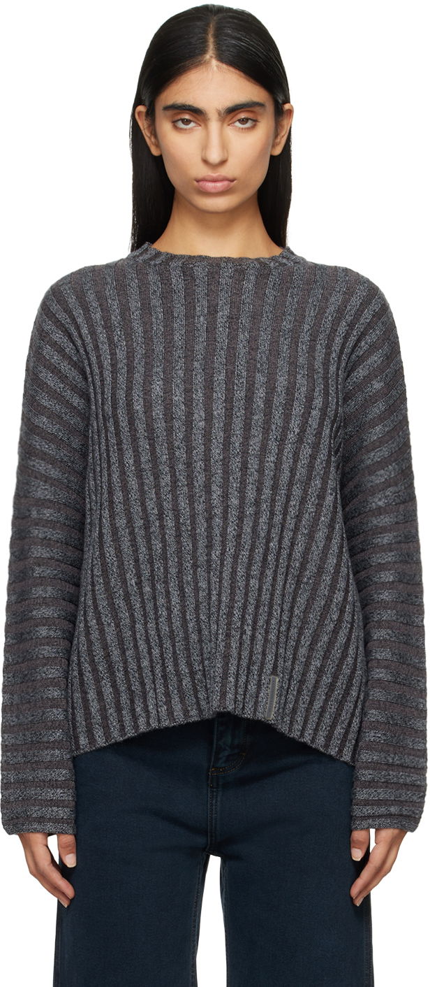 Pleteni pulover Eckhaus Latta Sweater Siva | 8026-EL-PF24-C -, 0