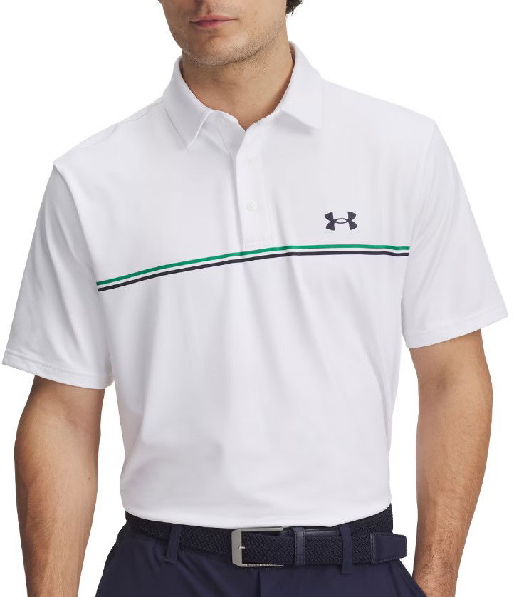 Polo majica Under Armour Playoff 3.0 Stripe Polo Shirt Bela | 1378676-103